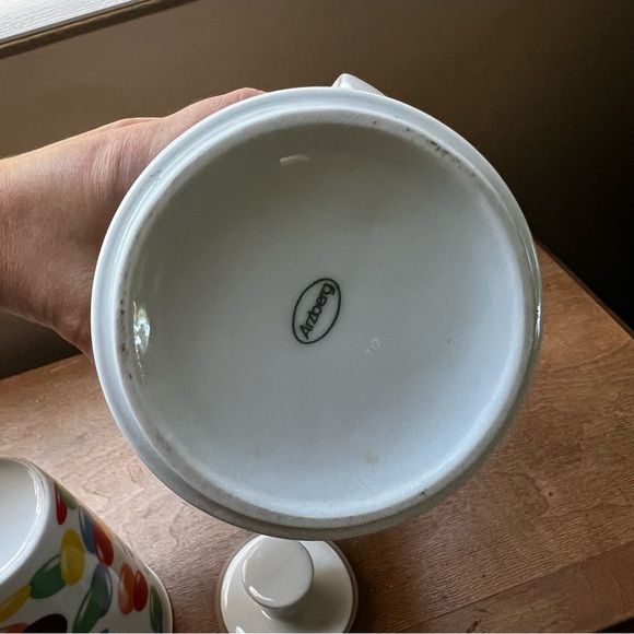 RARE Vintage Arzberg Smarties Ceramic Pitcher Carafe and Drinking Glasses Set - Picture 10 of 10